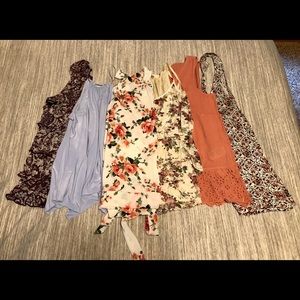 6 Women’s Dressy Tops (small/medium)
